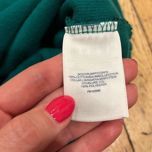 LANDS’ END Men’s green and black buffalo plaid 1/4 zip knitted sweater. Size XL - Picture 6 of 11